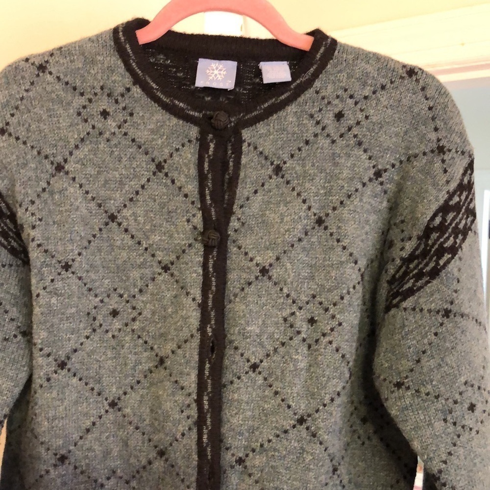 Frost wool/acrylic cardigan. Size M - Picture 4 of 8
